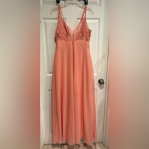 Azazie Coral Maxi Dress - Picture 2 of 5